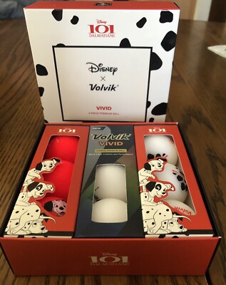 VOLVIK 101 Dalmations Golf Balls in Box  Disney