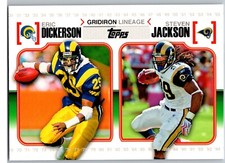 2010 Topps Football Gridiron Lineage Insert-GL-DJ Dickerson / Jackson Rams RB's