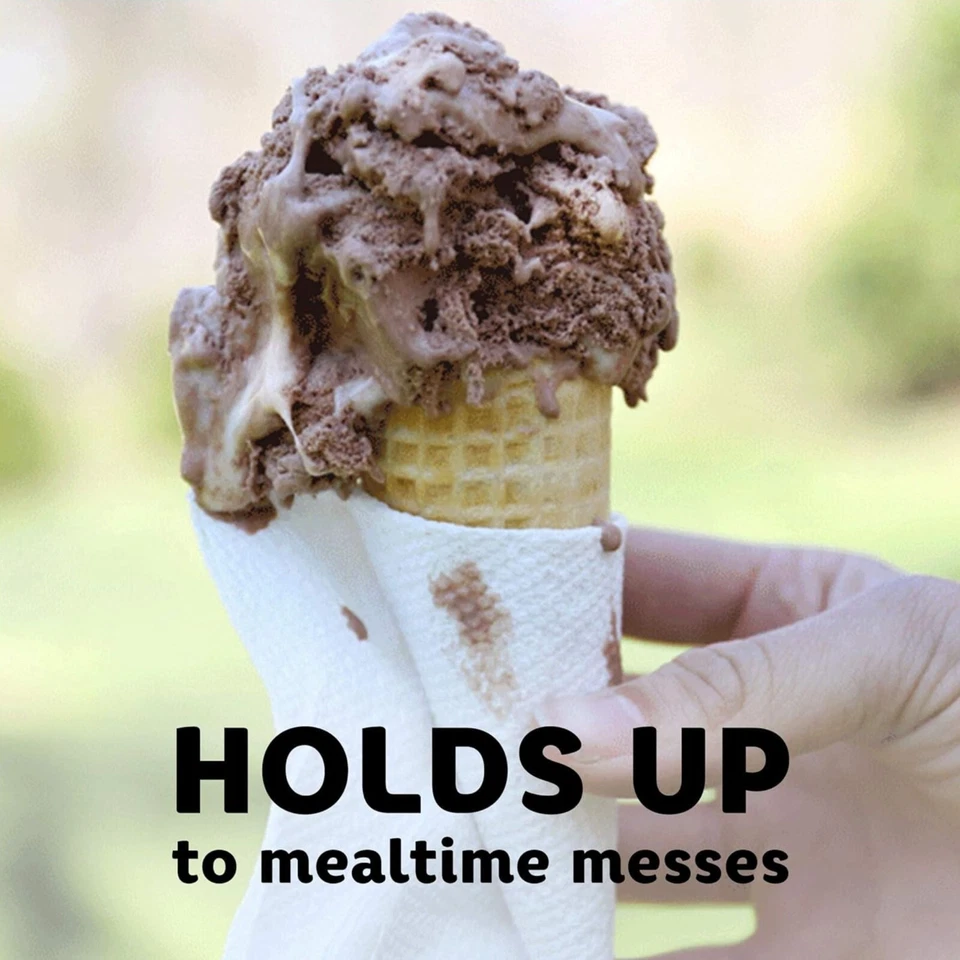 Bounty Quilted Napkins 1-Ply Large 200 Sheet/Pack White & Printed, Pack of 12 - Image 3 of 4