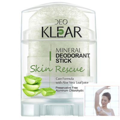 70g Deodorant Alum Stick Aloe Vera Leaf Juice extract Crystal K | eBay