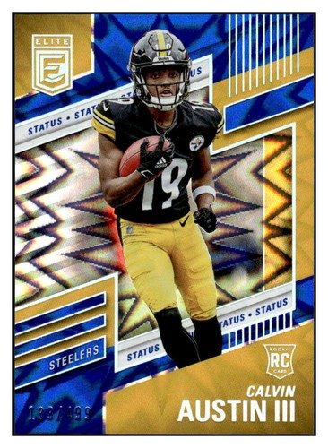 CALVIN AUSTIN III RC 2022 Donruss Elite /499 Status Explosion #165 ROOK ...