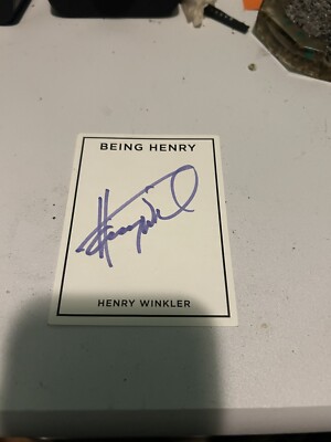 One Single Henry Winkler Autograph