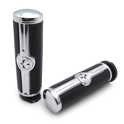 Skull 1'' Hand grips For Harley Davidson 1996-later VRSC XL XR Dyna Softail