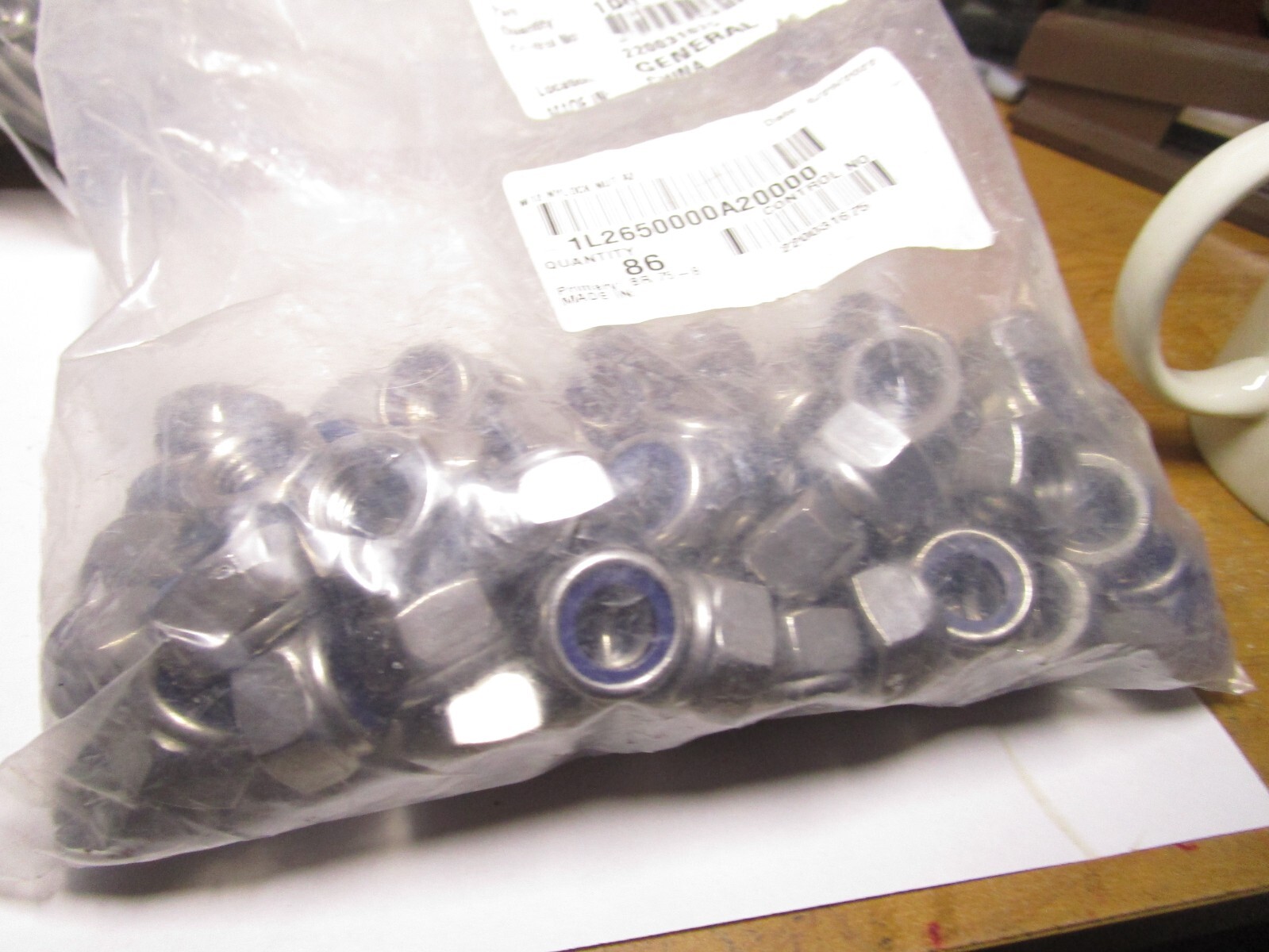 100 Dadi Bloccaggio 100 Dadi Autofrenanti Nylock 5/16-24 In - Foto 11