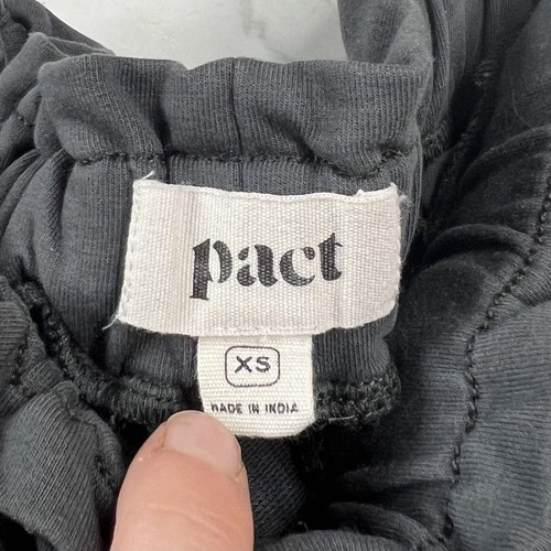 Pact Kick Back Crop Pants Culottes Charcoal Gray Size XS - Picture 4 of 7