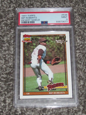 1991 Topps Desert Shield Baseball #538 Bip Roberts PSA 9 Mint Just Graded