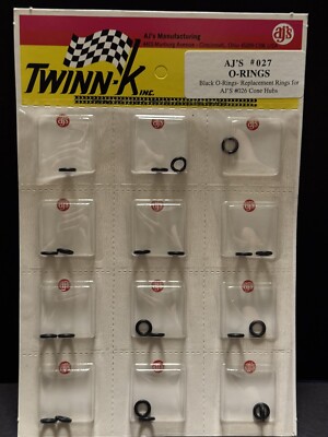12x AJ's #027 Low Profile  O  Ring Race Tire - FULL CARD - NEW