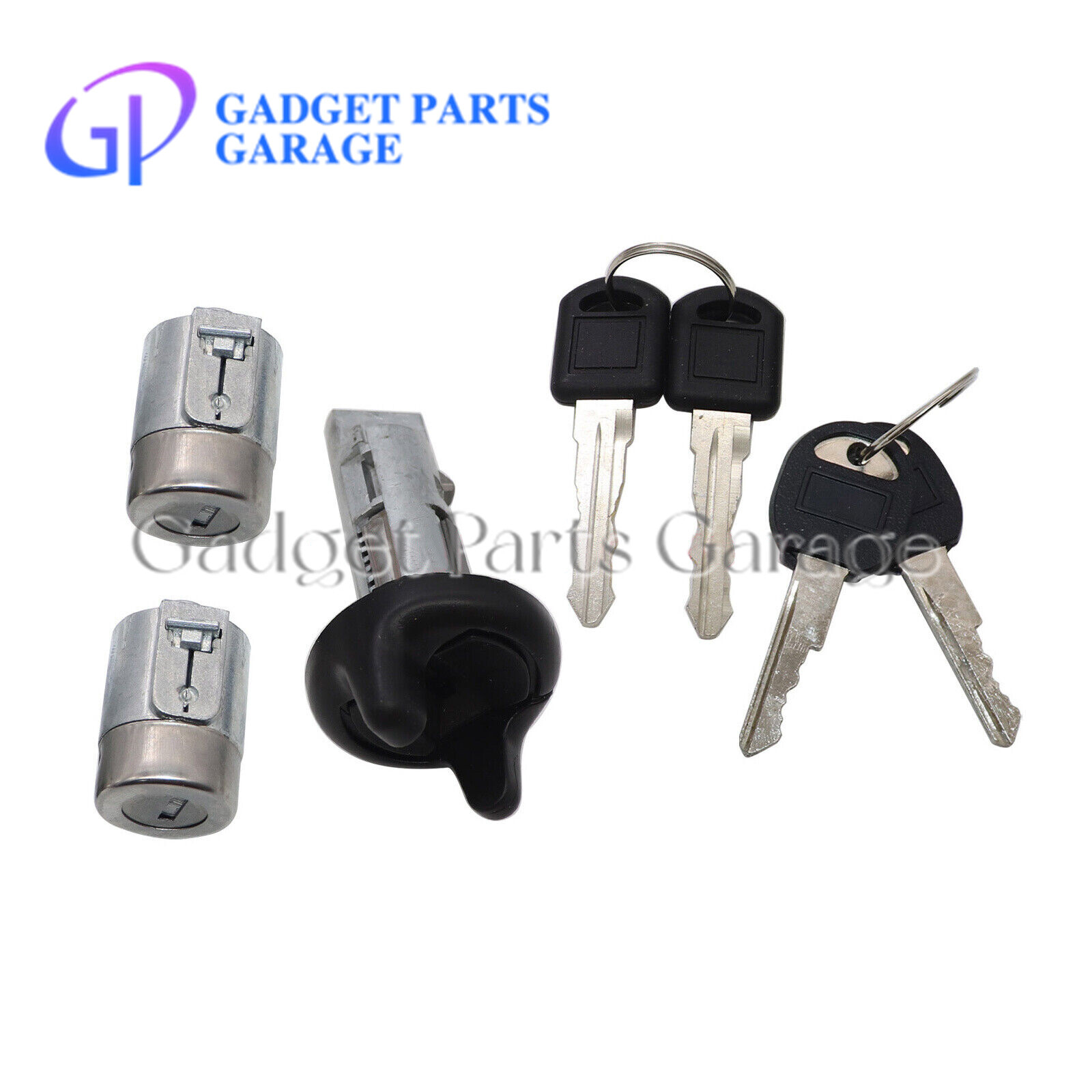 Ignition Key Switch Lock Cylinder & Door Lock Tumbler Set 2 Keys For GM