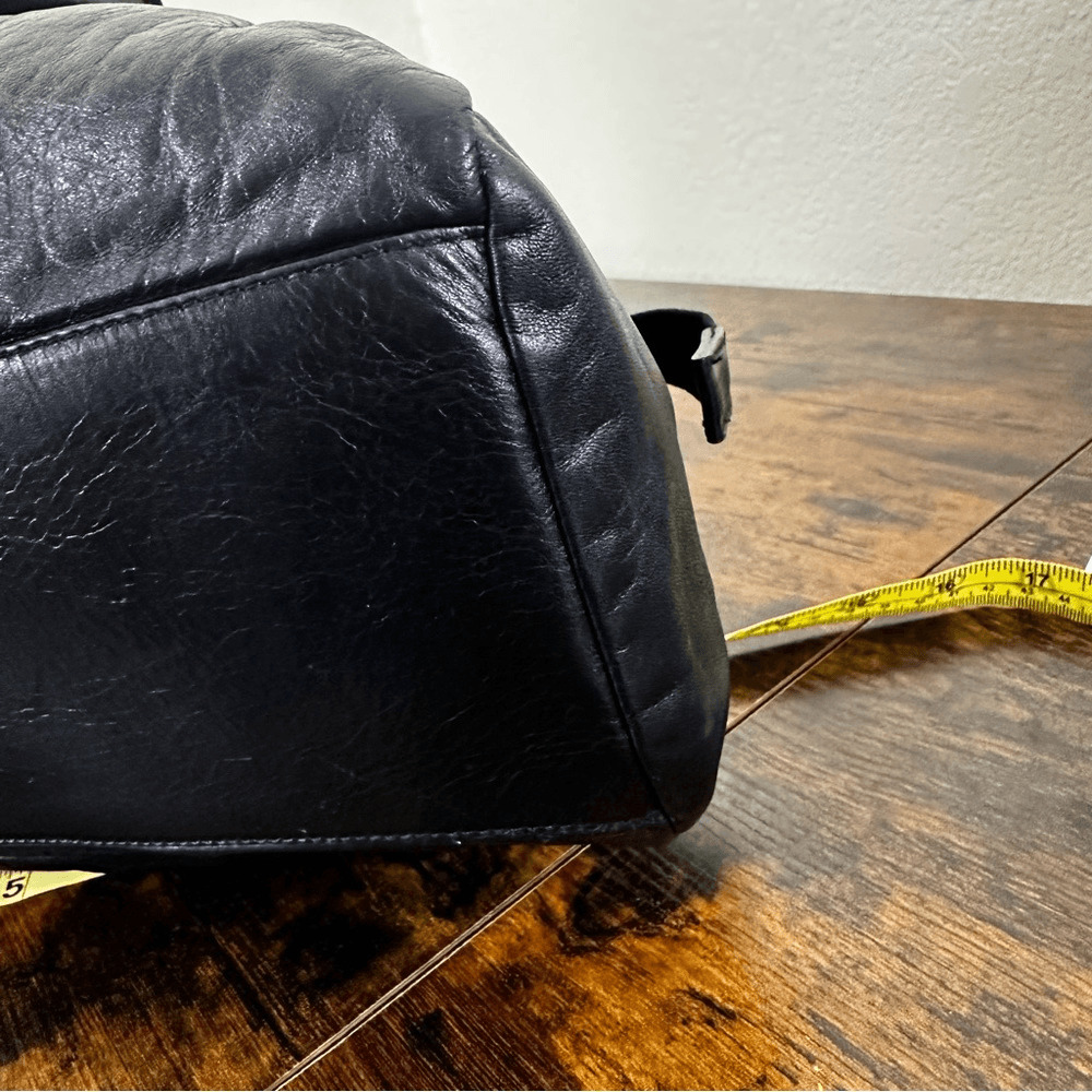 Miu Miu Black Leather Hand Bag W/ Certificate of Authenticity