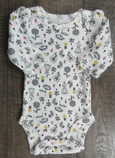 Baby Girl Clothes Nwot Child Mine Carter's Preemie Floral Leaf Bodysuit