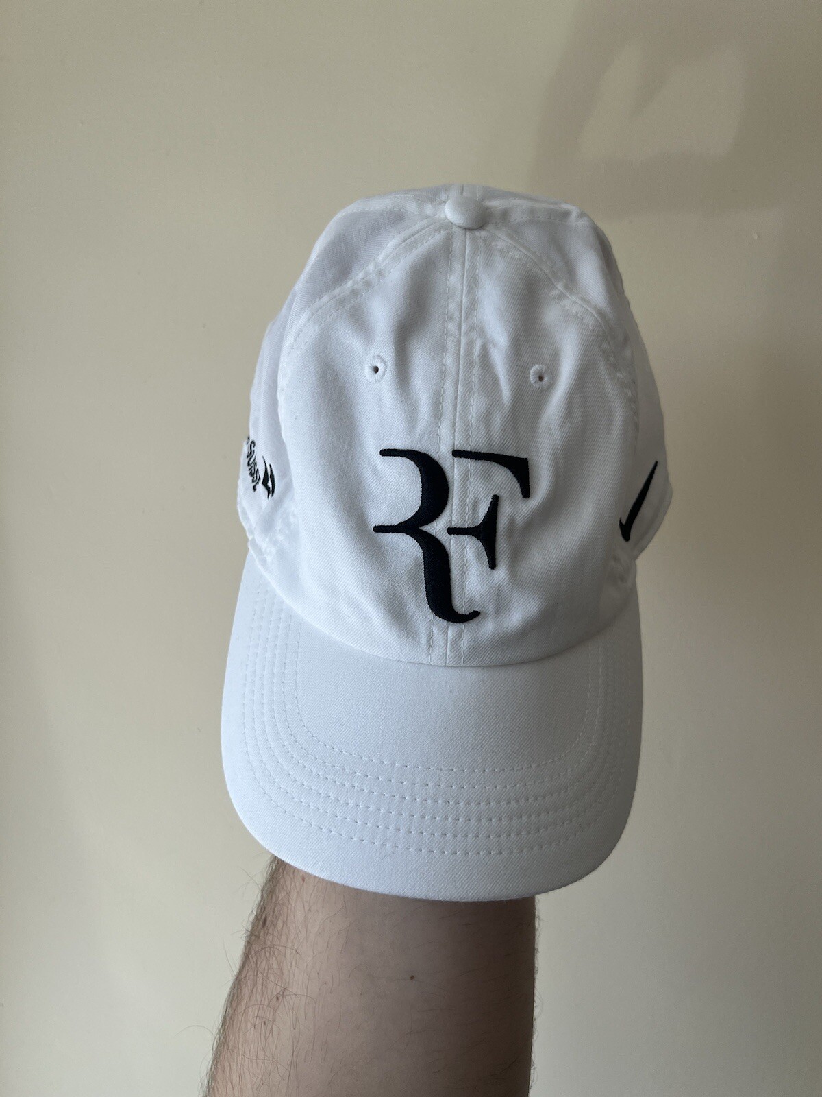 Nike RF Aerobill Heritage 86 Cap Tennis Hat Dri-Fit AH6985-100 OS Adult White image 4