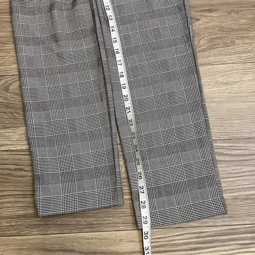 NEW Kut from the Kloth Black White Plaid Stretch Straight Leg Trouser Pants sz 6 - Picture 9 of 12