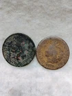 1876 & 1878 ~ INDIAN HEAD CENT LOT ~ AG  ~ 2 COINS