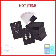 TUPARKA 120 Pcs Earring Display Card, Necklace Display Cards with120Pcs Self-Sea