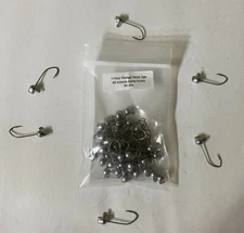 50pcs unpainted Wedge Jig Head with no collar different sizes and hooks