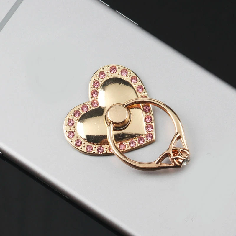 Soporte universal giratorio 360 para anillo de dedo para teléfono celular - CORAZÓN DE AMOR Foto 4 de 4