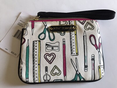 WOMEN'S BETSEY JOHNSON SCHOOL SUPPLIES RULER/PENCIL BACK TO SCHOOL WRISTLET  NWT