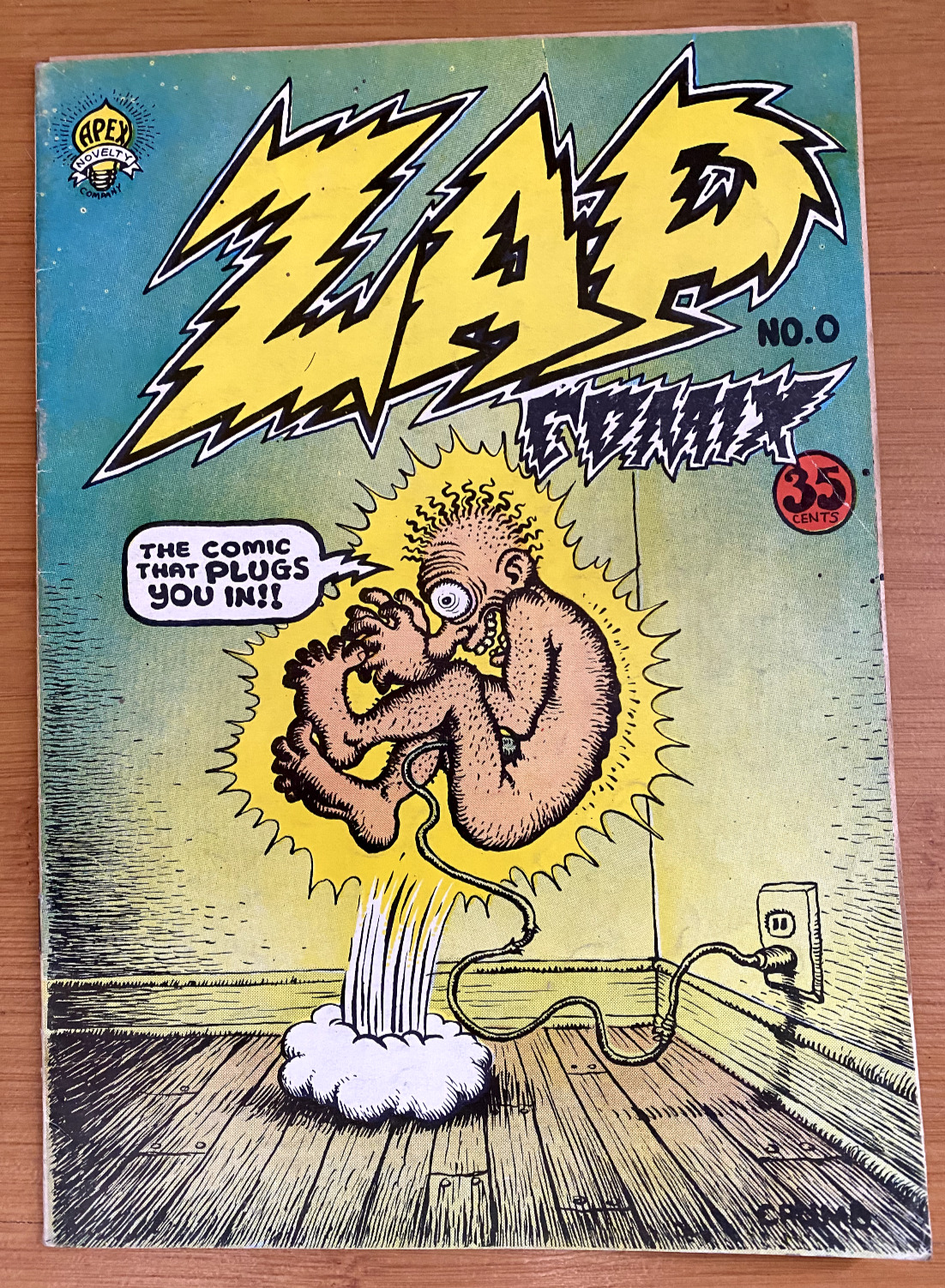 Zap Comix #0 (Apex Novelties 1967) R Crumb, Rare 1st Print!  35 cents 