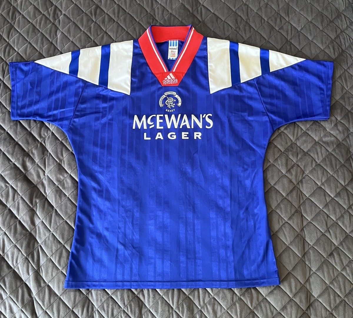 Adidas Rangers Football Club 1992/1993/1994 Home Football Shirt