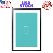 24x36 Picture Frame Black Poster Frame,Display Pictures 20x30 with Mat or 24x...