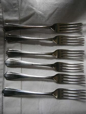 Vintage Set of 6 EPNS A1 Dinner Forks.