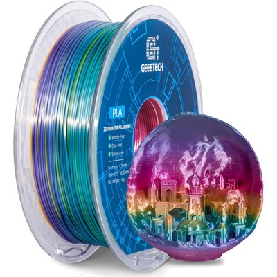 PLA Filament, 1,75mm, Multicolor, 3D Drucker, 1kg, Rainbow, Gradient