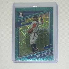 Ronald Acuna Jr. 2021 Donruss Optic Teal Velocity Prizm 27/35