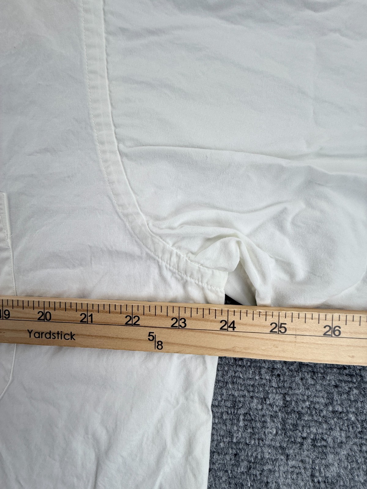 Givenchy Cotton Italy 17 White Solid Button Up Lo… - image 12