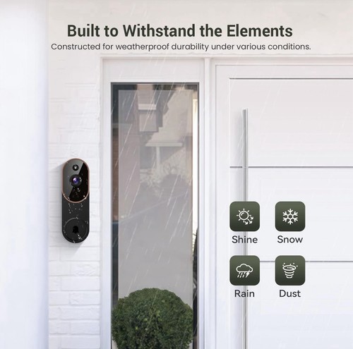 Türklingel Kamera Funk mit Monitor | Kabellose Smart Doorbell mit Live View - Bild 7 von 7