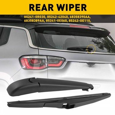 Rear Wiper Blade and Arm for TOYOTA RAV4 2013-2019 Back Window Windshield Wiper