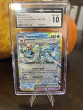 Pokémon TCG Vaporeon EX 023/131 Prismatic Evolutions Double Rare