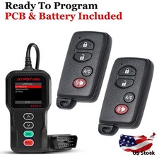 2 For 2010 2011 2012 2013 2014 2015 Toyota Prius Keyless Remote Car Key Fob Kit