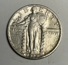AU 1925-P Standing Liberty Silver Quarter, Almost UNC U.S. 25c Type Coin
