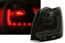 LED Rückleuchten Set in Smoke für VW Polo 6R 2009-2014 Heckleuchten Schwarz