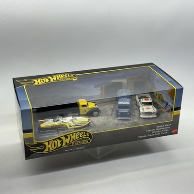 NIB Hot Wheels Premium Diorama - Speed Waze, Hydroplane, Citroen, Drift Truck