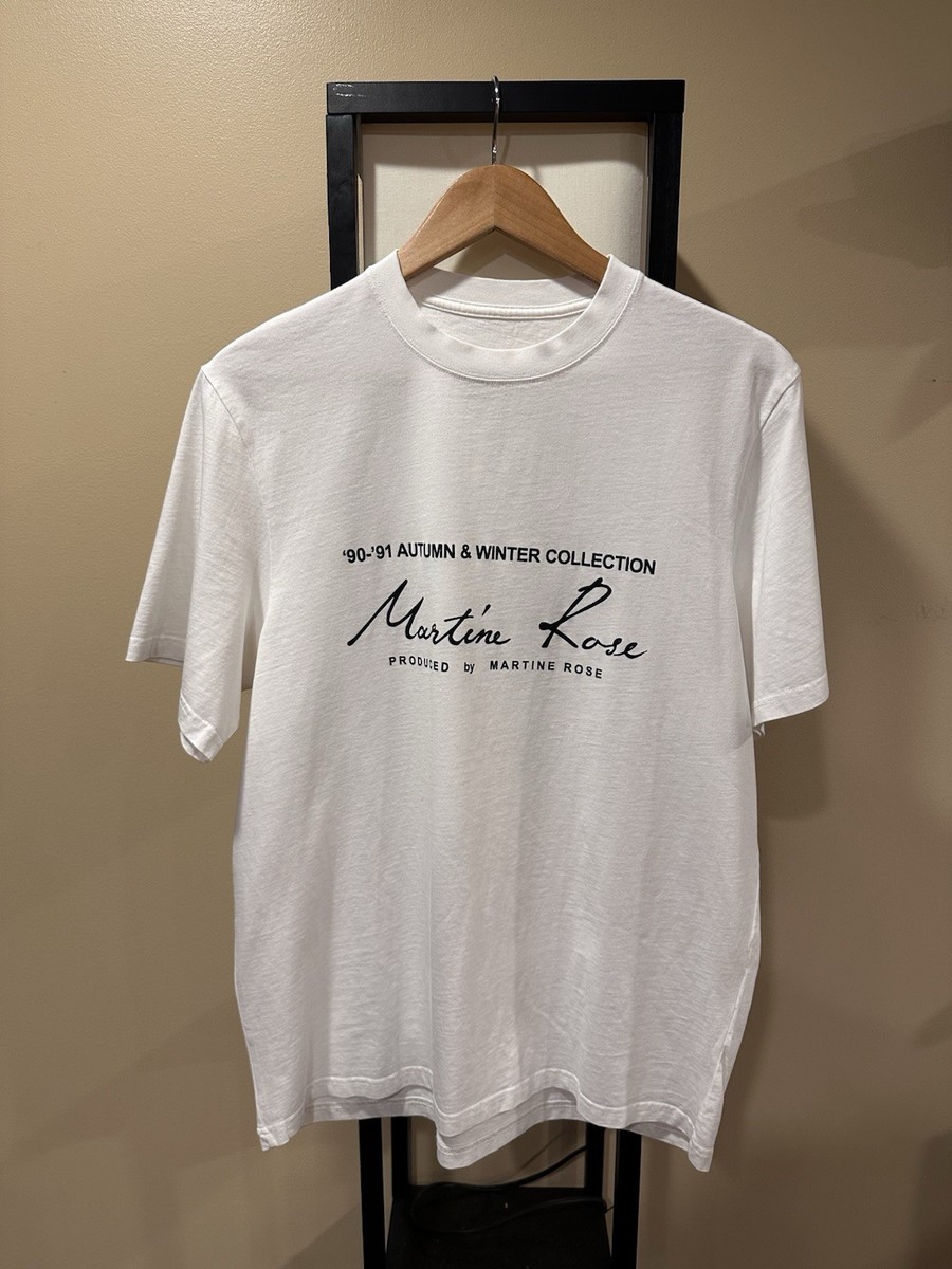 Martine Rose Classic Signature Logo '90-'91 AW White T-Shirt