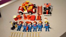K9 LOT PLAYMOBIL VOITURE JEPP 4x4 MOTO QUAD 10 SAPEUR POMPIER RESCUE 122