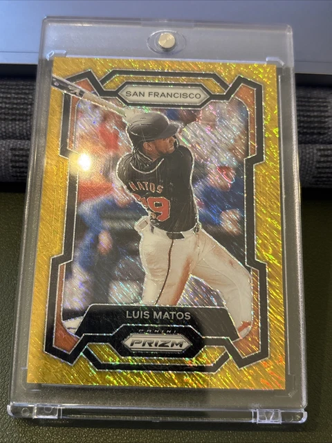 Luis Matos 2/7 SSP Gold Shimmer 2024 Panini Prizm Baseball San Francisco Giants