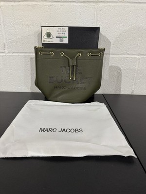 Marc Jacobs The Bucket Bag In Dark Green Brand New In Box