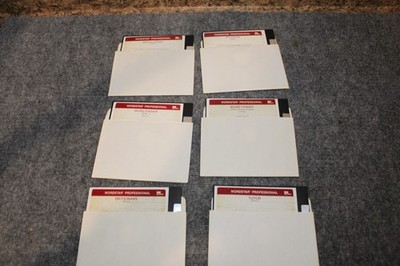 Vintage Wordstar Pro 1987 on 5.25'' Floppy Disk