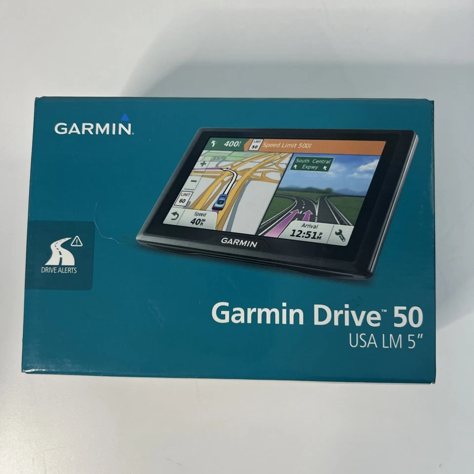 Bundle GARMIN Drive 50 LM 5.0" GPS w/ Cables Mount Open Box - Image 3 of 4