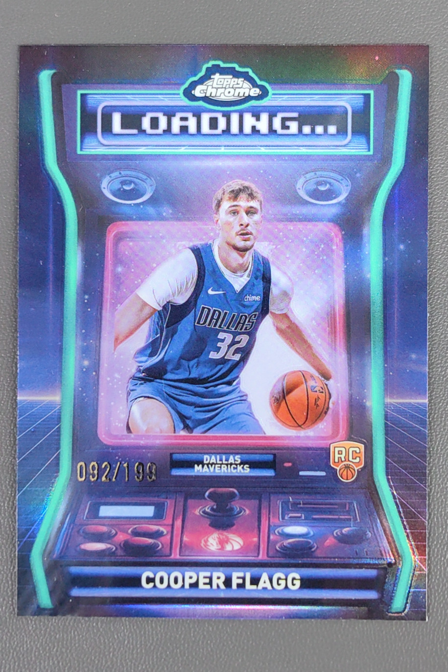 2025-26 Topps Chrome Cooper Flagg Aqua Refractor Loading Rookie RC /199 #LD-11