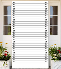 Mugshot Police Lineup Height Charts Banner Backdrop Accurate Measurements Theme