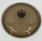 Vintage Pyrex Replacement Lid V 33 B Amber 10.25 Inches