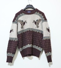 Woolrich 80's Wool Sweater Men  s Casual Knit Outdoor Size   Medium  