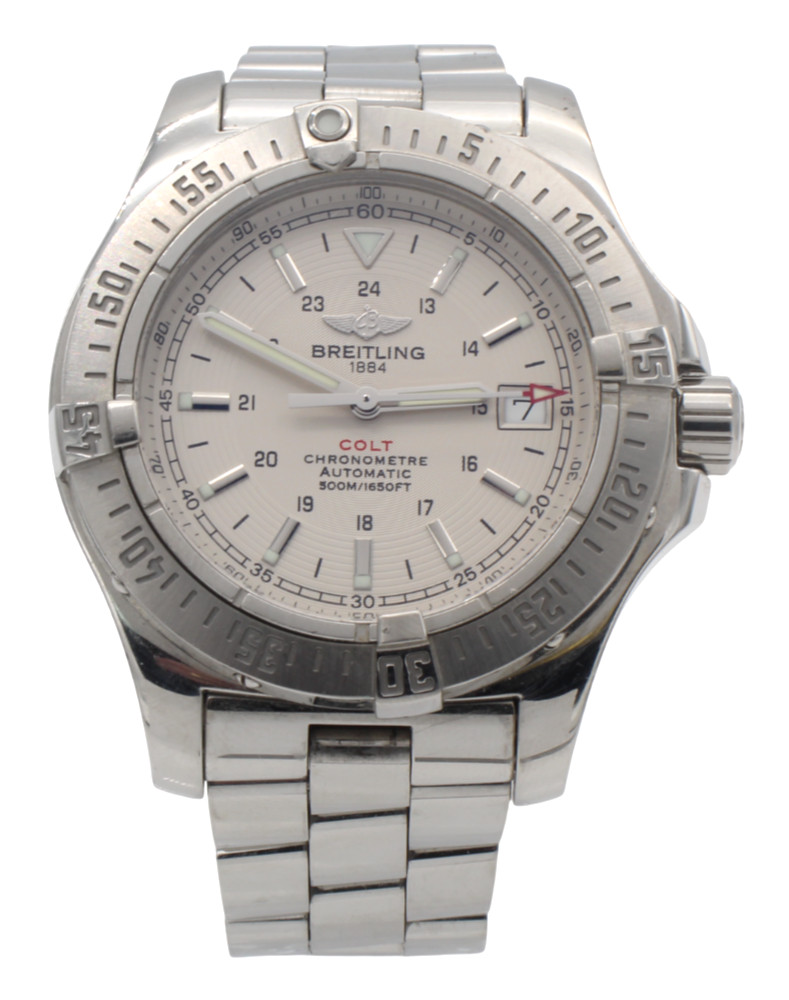 Watch Chronometre Date A17380 W-100 Men's Automatic Colt Breitling 41mm 500m - vintagewatches.pk
