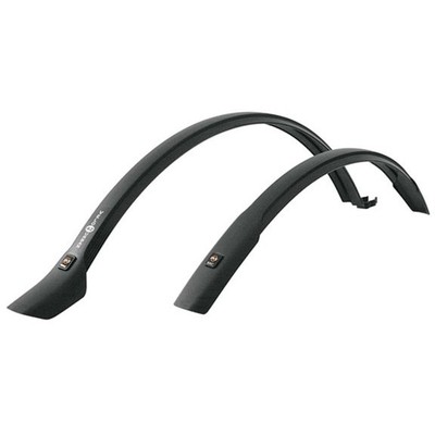 SKS Velo 42 Urban 28'' Fender Set - Durable Black Plastic Mudguards for City &