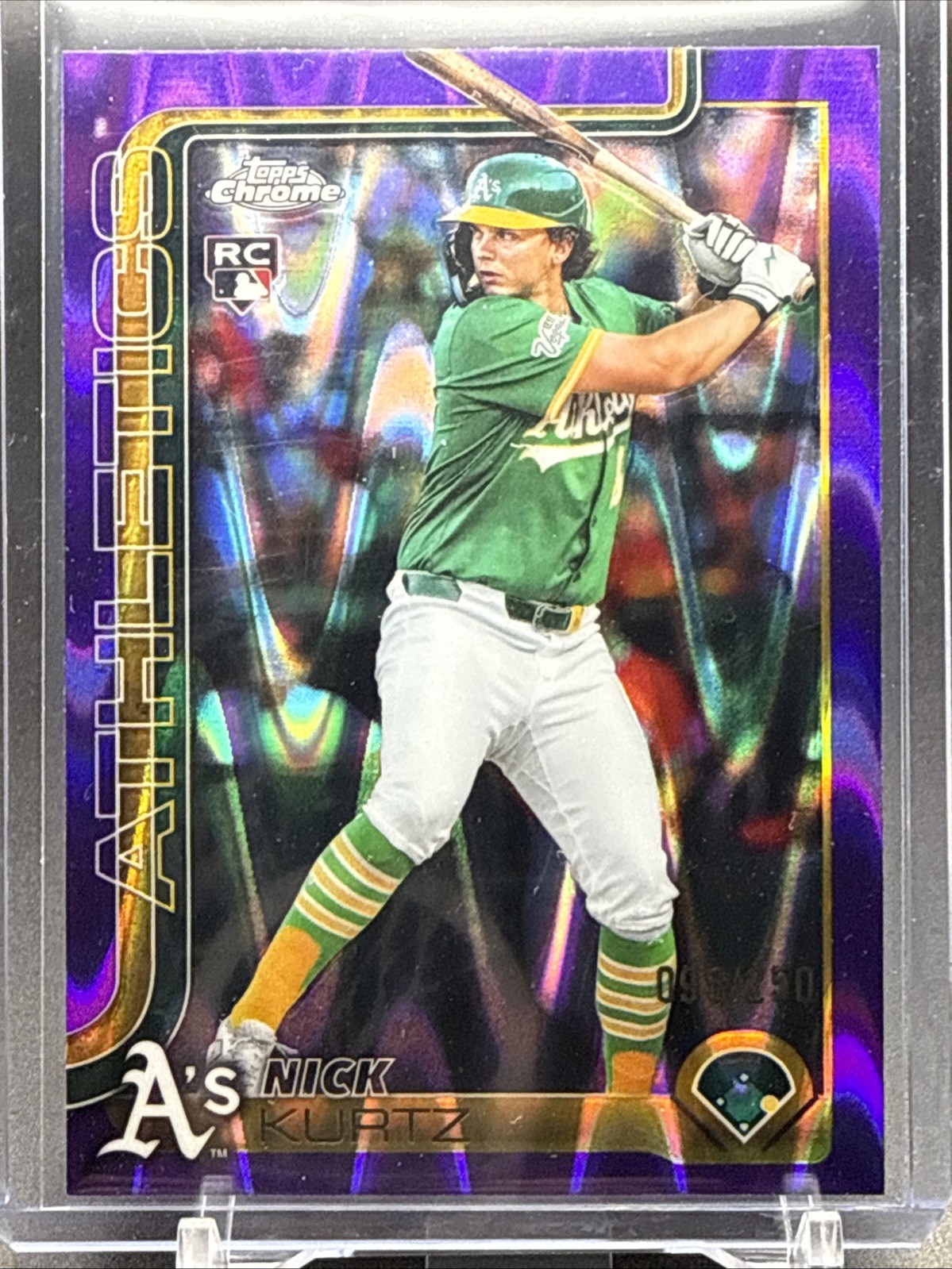 2025 Topps Chrome Update Series Nick Kurtz #USC178 Purple Raywave Refractor /250