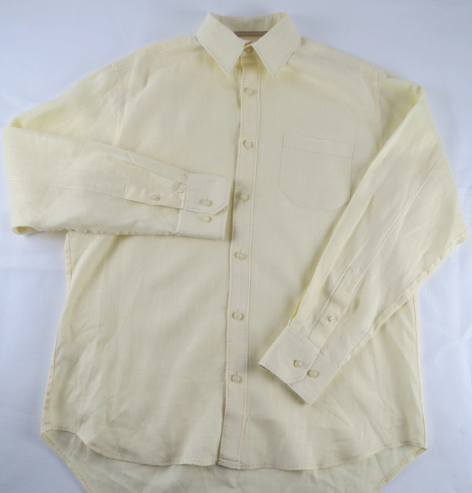 Tommy Bahama Men's L/S Yellow 100% Linen Button Up Shirt Casual S/P -missized