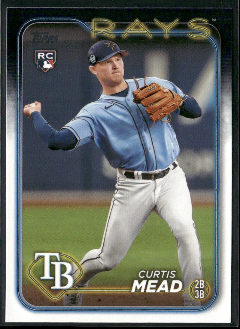 2024 Topps #82 Curtis Mead Rookie A700 Tampa Bay Rays